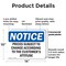 Signmission Prices Subject To Change According To The, 14 in W x Rectangle, Plastic OS-2PACK-NS-P-1014-L-17799 - alternate 6